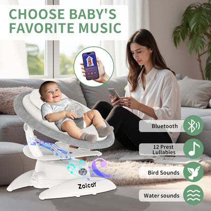 Zoicay 3-in-1 Baby Swing TY666B-White